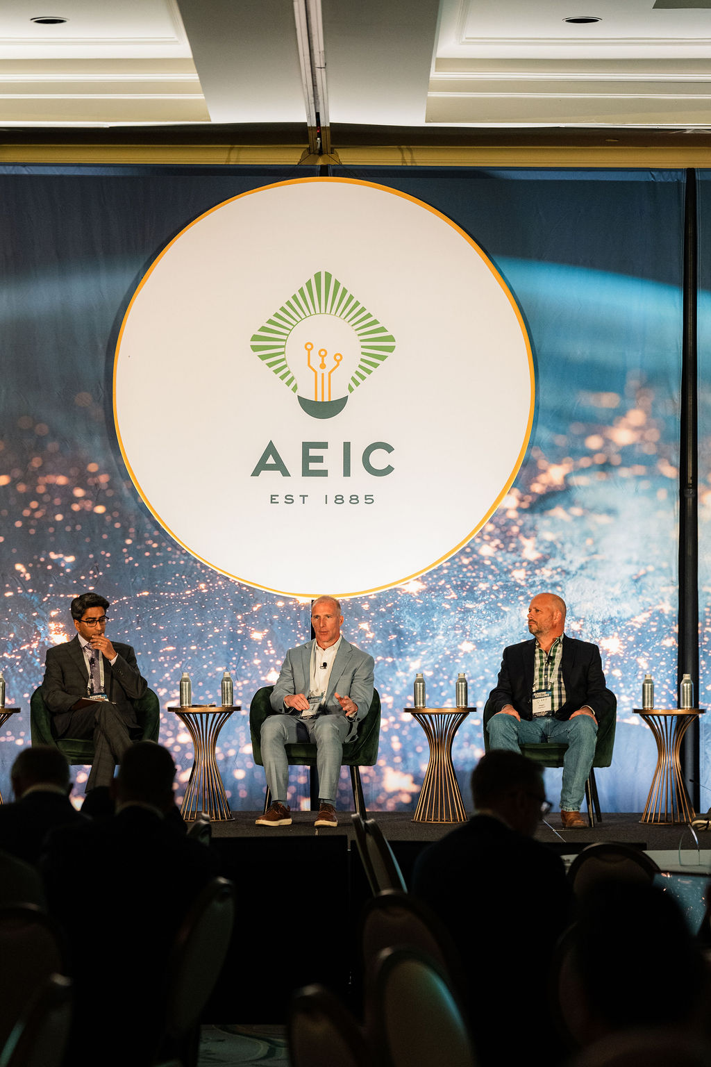 Member panel on stage at the AEIC Annual Meeting