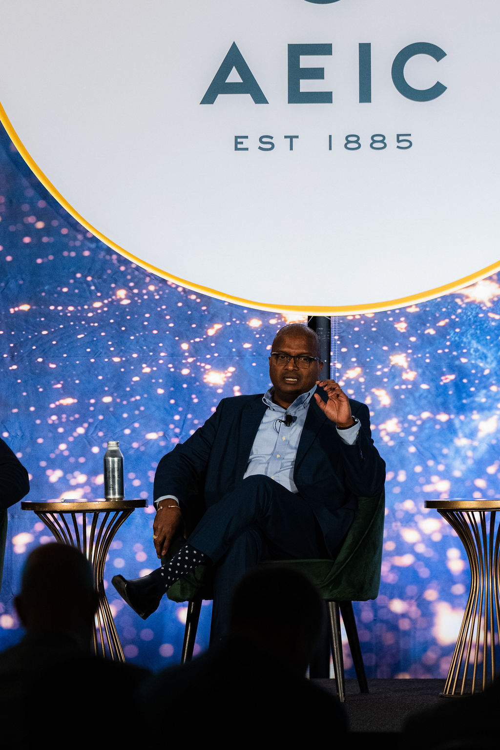 Panelist during a session